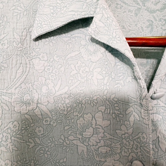 Orchid Rose vintage cropped floral blouse … - Picture 2 of 8